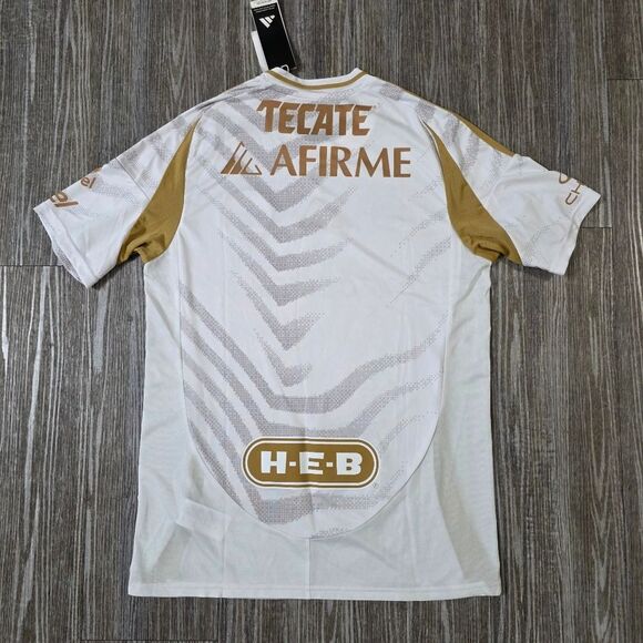 Adidas Tigres UANL 2025 Third Jersey White Gold IV6100 Men's Size Medium Soccer - Picture 12 of 15